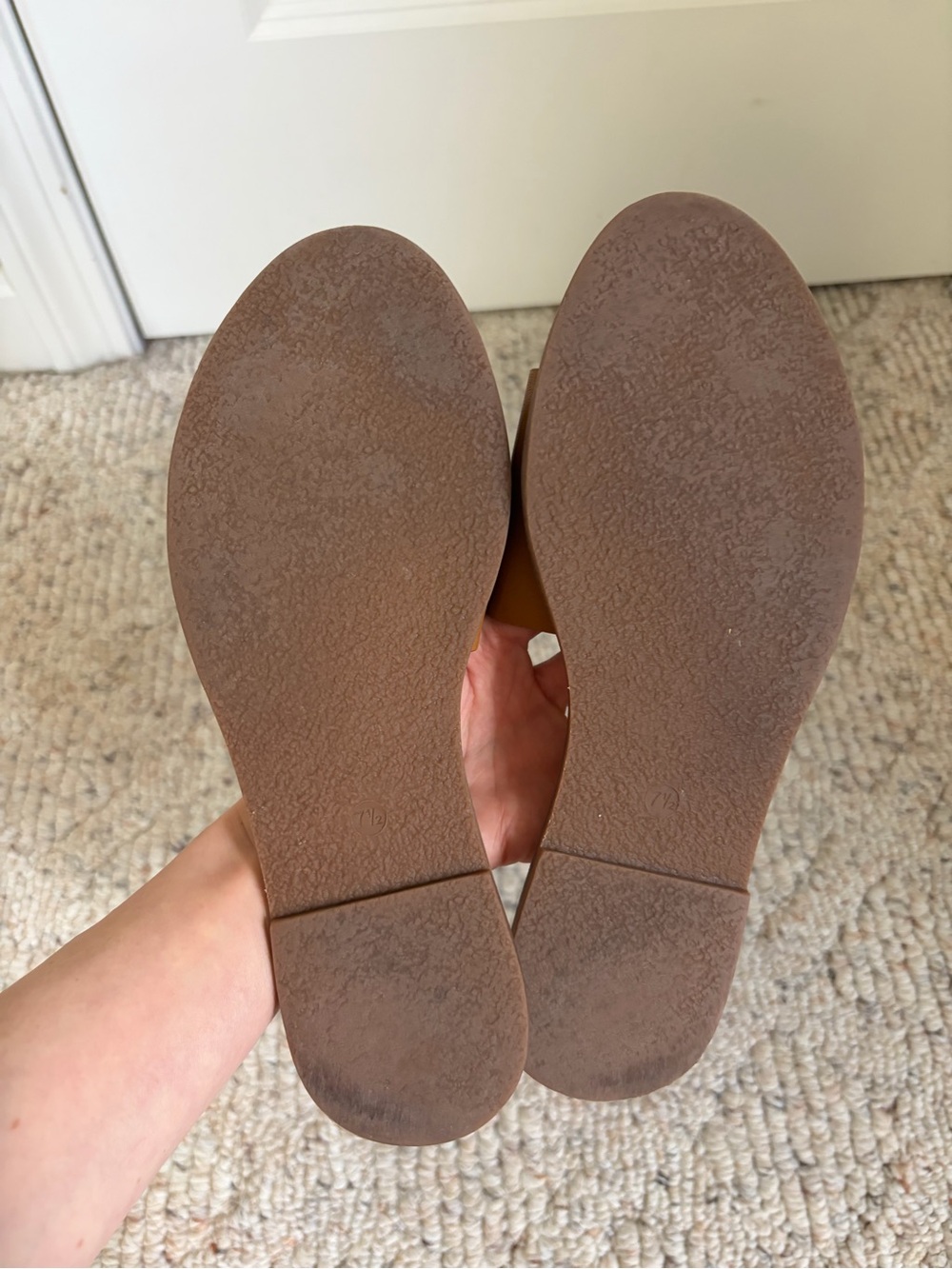 Madewell Leather Slide Toe-Ring Sandals in Cognac - Picture 2 of 2